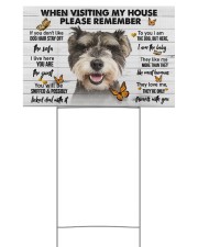 Miniature Schnauzer-Please 18x12 Yard Sign front