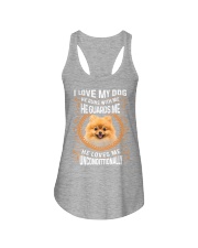 Pomeranian-Uncondittionally Ladies Flowy Tank tile