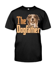 Australian Shepherd-The Dogfather Classic T-Shirt front