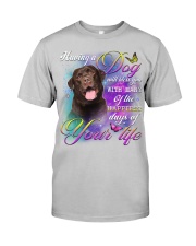 Labrador-Chocolate-Bless You Classic T-Shirt tile