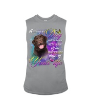 Labrador-Chocolate-Bless You Sleeveless Tee tile