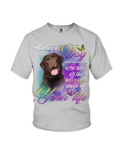 Labrador-Chocolate-Bless You Youth T-Shirt tile