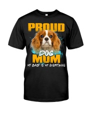 Cavalier King Charles Spaniel-02-Proud Dog Mom Classic T-Shirt front