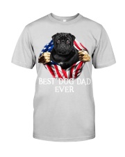 Pug-Black-Dog Flag-Dad Premium Fit Mens Tee tile