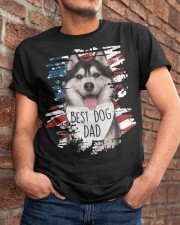 Husky-Best Dog Dad Classic T-Shirt apparel-classic-tshirt-lifestyle-26