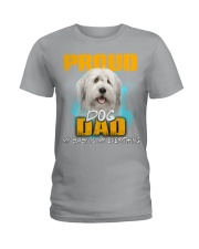 Old English Sheepdog-Proud Dog Dad Ladies T-Shirt tile