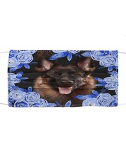 German Shepherd-02-Blue Mask Cloth face mask front
