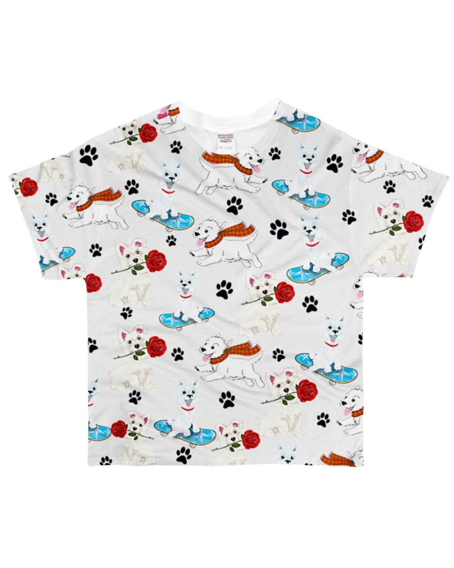West Highland White Terrier - Paw All-over T-Shirt