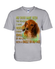 Dachshund-03-DS628 V-Neck T-Shirt tile