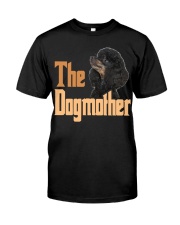 Poodle-Black-The Dogmother Classic T-Shirt front