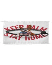 Basenji-US-Keep Calm Cloth face mask front
