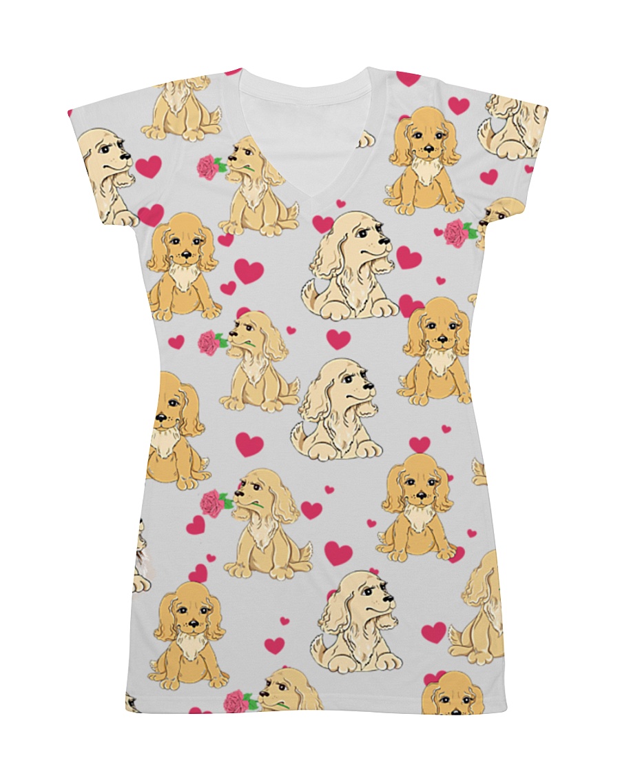 English Cocker Spaniel - Heart All-over Dress