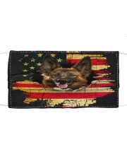 German Shepherd-Mask USA Cloth face mask front