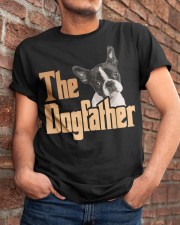 Boston Terrier-The Dogfather Classic T-Shirt apparel-classic-tshirt-lifestyle-26