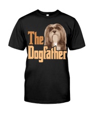 Lhasa Apso-The Dogfather Classic T-Shirt front
