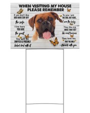 Boxer-Please 18x12 Yard Sign back