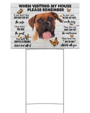 Boxer-Please 18x12 Yard Sign front