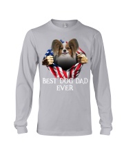 Papillon-Dog Flag-Dad Long Sleeve Tee tile