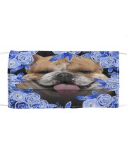 English Bulldog-Blue Mask Cloth face mask front