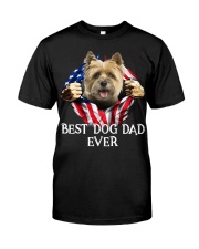 Cairn Terrier-Dog Flag-Dad Classic T-Shirt front