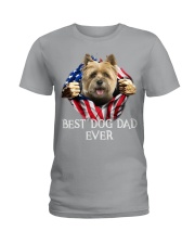 Cairn Terrier-Dog Flag-Dad Ladies T-Shirt tile