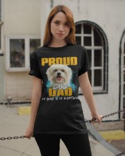 Maltese-Proud Dog Dad Classic T-Shirt apparel-classic-tshirt-lifestyle-19