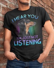 Dachshund-I Hear You 02 Classic T-Shirt apparel-classic-tshirt-lifestyle-26