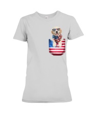Labrador-Flag Pocket Premium Fit Ladies Tee tile