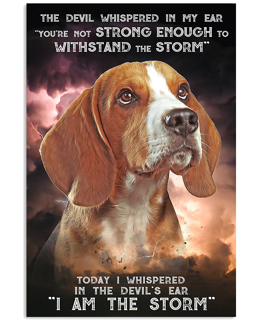 Beagle - Storm 24x36 Poster