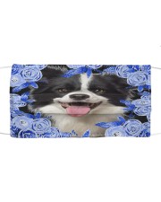 Border Collie-Blue Mask Cloth face mask front