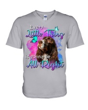 English Springer Spaniel-Little Thing V-Neck T-Shirt tile