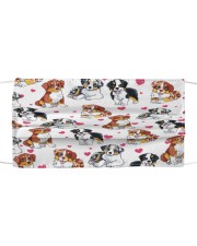 Australian Shepherd-Face Mask-Heart Cloth face mask front