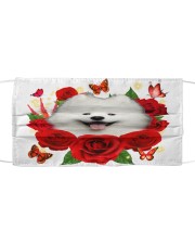 Samoyed-Face Mask-Rose Cloth face mask front