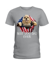 American Cocker Spaniel-Dog Flag-Dad Ladies T-Shirt tile