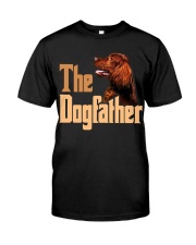 Irish Setter-The Dogfather-02 Classic T-Shirt front