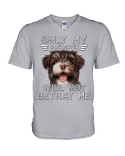 Havanese-Only My Dog V-Neck T-Shirt tile