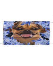 Puggle-Blue Mask Cloth face mask front