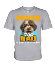 Lagotto Romagnolo-Proud Dog Dad V-Neck T-Shirt tile