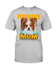 Papillon 2-Proud Dog Mom Classic T-Shirt tile
