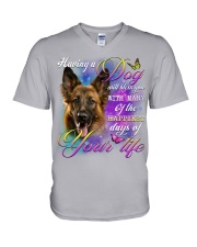 German Shepherd-Bless You V-Neck T-Shirt tile