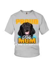 Flat Coated Retriever-Proud Dog Mom Youth T-Shirt tile
