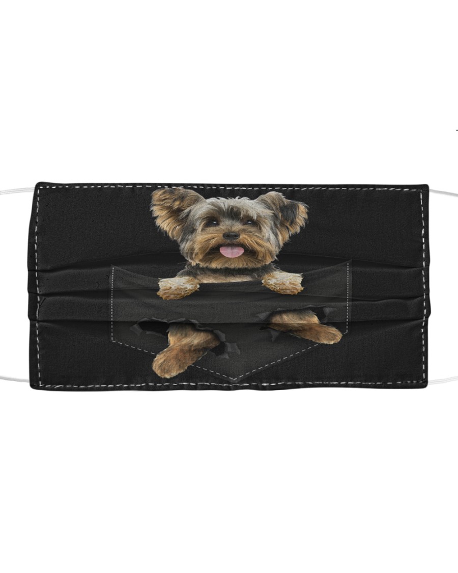 Yorkshire Terrier-Face Mask-Pocket Cloth face mask