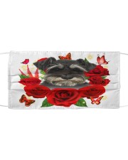 Miniature Schnauzer-Face Mask-Rose Cloth face mask front