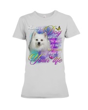 American Eskimo-Bless You Premium Fit Ladies Tee tile
