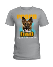 German Shepherd-Proud Dog Dad Ladies T-Shirt tile