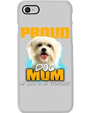 Maltese-Proud Dog Mom Phone Case tile