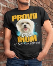 Maltese-Proud Dog Mom Classic T-Shirt apparel-classic-tshirt-lifestyle-26