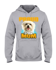 Maltese-Proud Dog Mom Hooded Sweatshirt tile