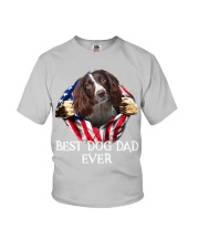 English Springer Spaniel-Dog Flag-Dad Youth T-Shirt tile