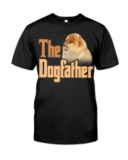 Pomeranian-The Dogfather-02 Classic T-Shirt front
